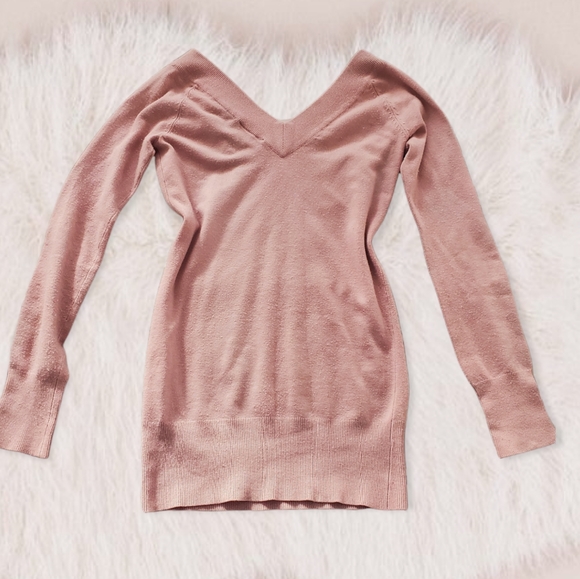 2/$50- Dynamite V neck Long Knit Sweater- S - Picture 2 of 4